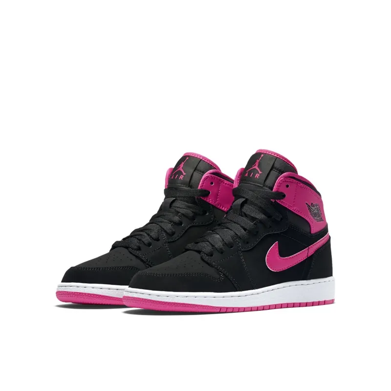 Jordan 1 Retro High Black Vivid Pink (GS) Black/Vivid Pink-White (332148-008)