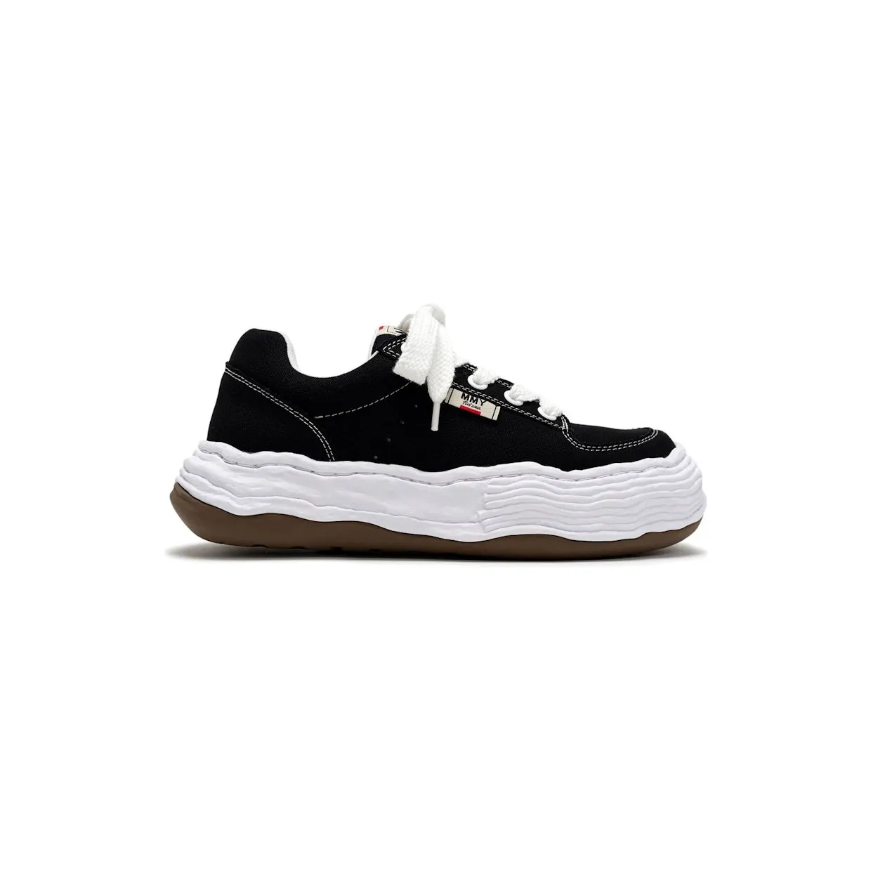 Maison Mihara Yasuhiro Oliver OG Sole Canvas Low Black White (A15FW704-BLK)