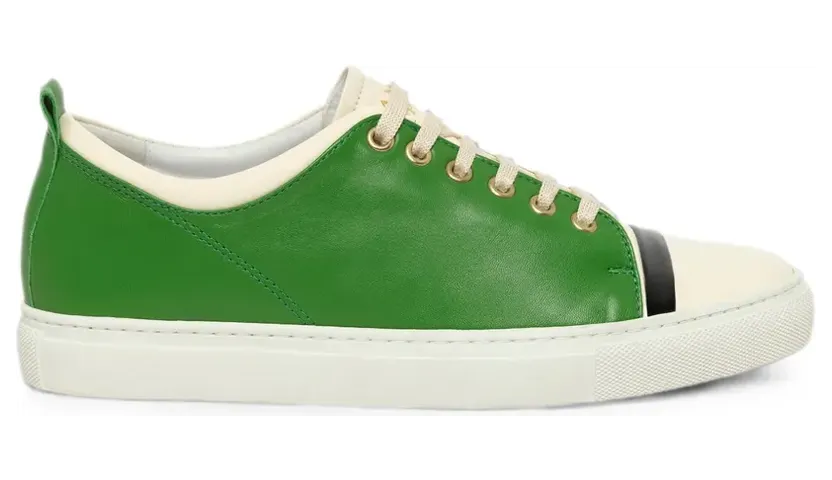 Lanvin Sneakers mit Kontrasteinsätzen – Grün (SKPK00EXEX4003)