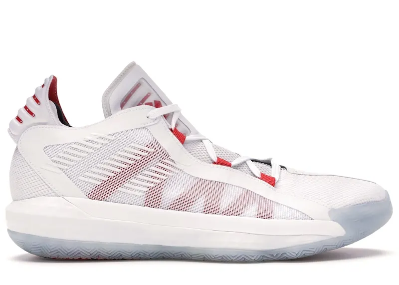 adidas Dame 6 Dame Time Cloud White/Scarlet/Core Black (EH2069)