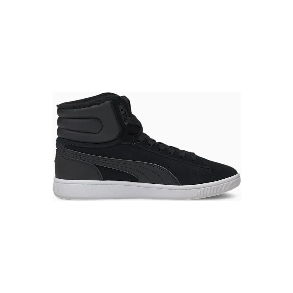 PUMA Vikky V2 Mid Fur Youth Black/White (370622-03)