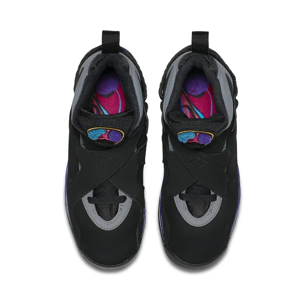 Jordan 8 Retro Aqua 2015 (GS) Black/Bright Concord-Aqua Tone (305368-025)