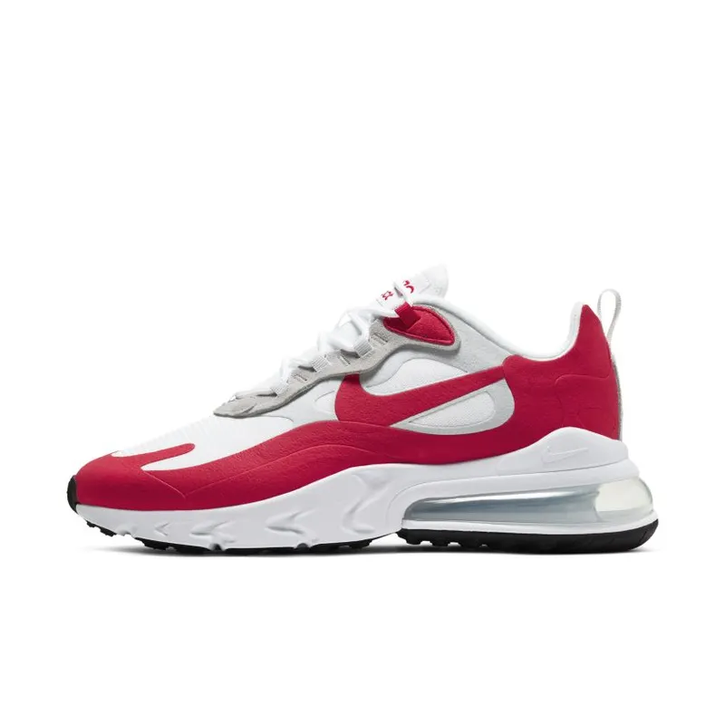 Nike Air Max 270 React White University Red White/Pure Platinum-Black-University Red (CW2625-100)