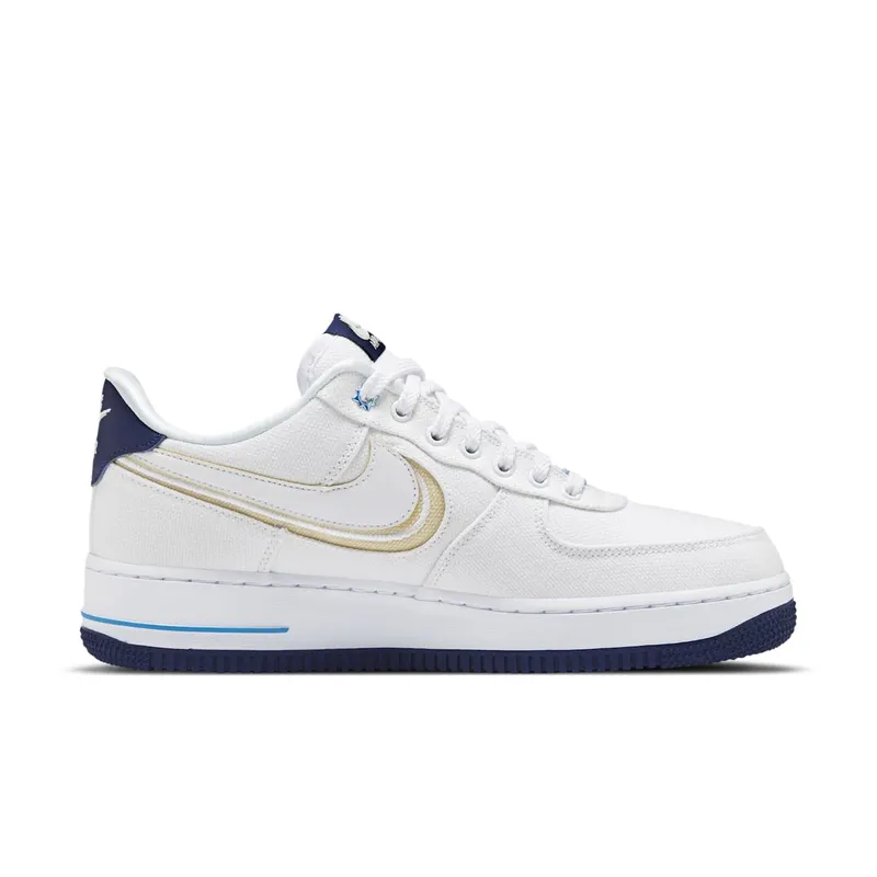 Nike Air Force 1 Low White Canvas Navy Sole (DB3541-100)