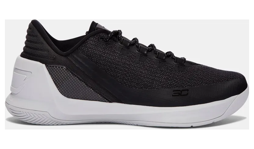 Under Armour Curry 3 Low Black White (1286376-001)