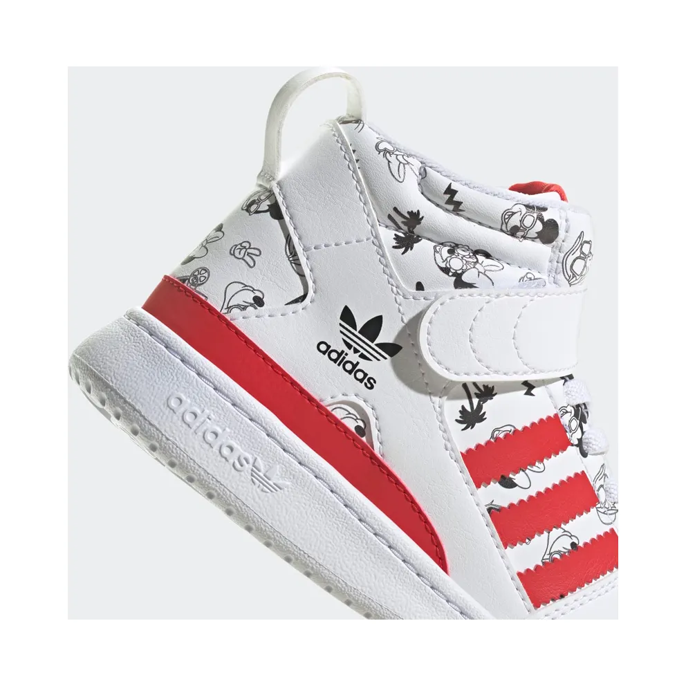 adidas Disney Forum Mid 360 Cloud White / Vivid Red / Cloud White (GX0838)