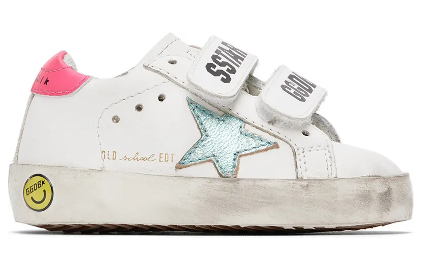 Golden Goose Baby Off-White Old School Sneakers (GJF00111.F003307.11218)