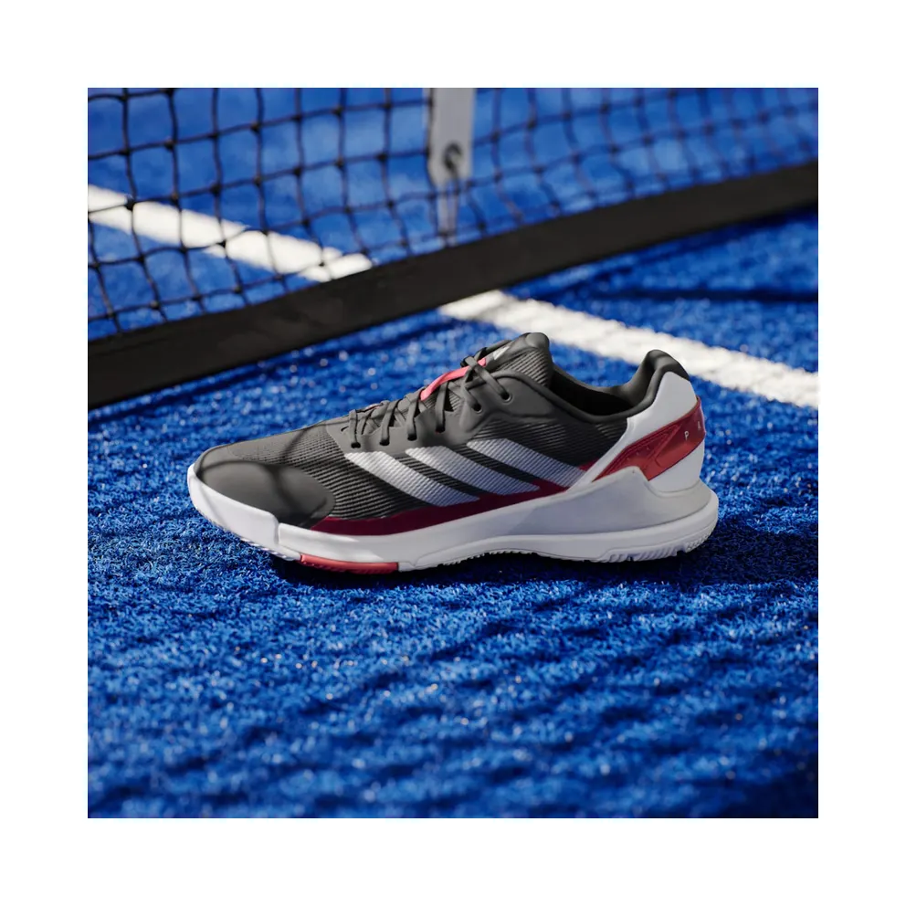 Adidas Crazyquick Padel Core Black / Silver Metallic / Lucid Red (JP9591)