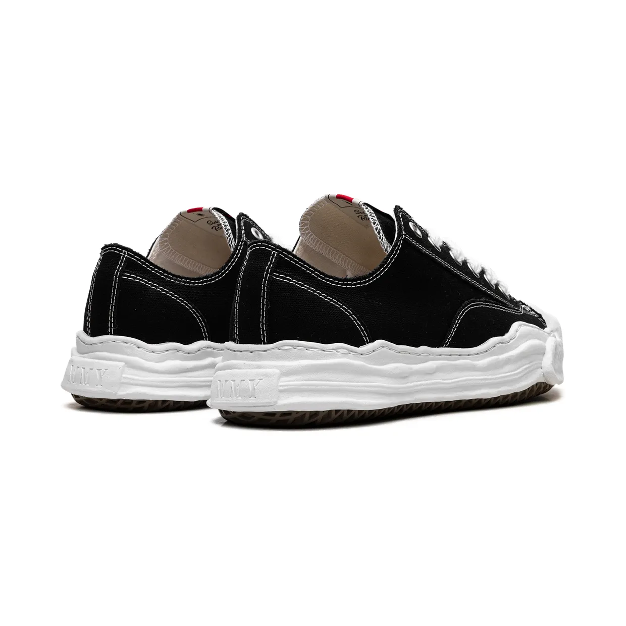Maison Mihara Yasuhiro Hank OG Sole Canvas Low Black White (A05FW702-BLK) (2)