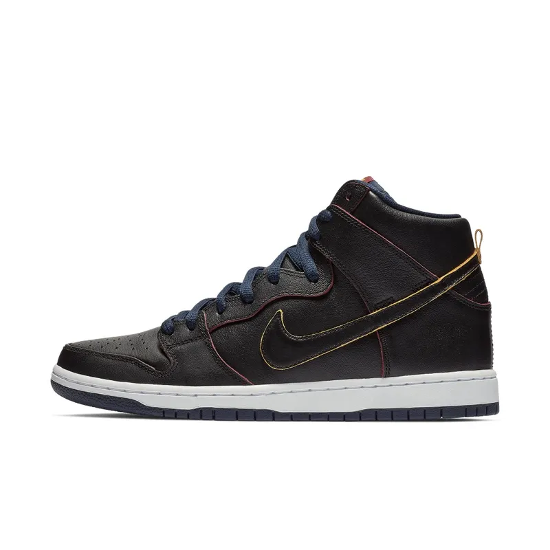 Nike SB Dunk High NBA Cavs Black/Black-College Navy-Team Red (BQ6392-001)
