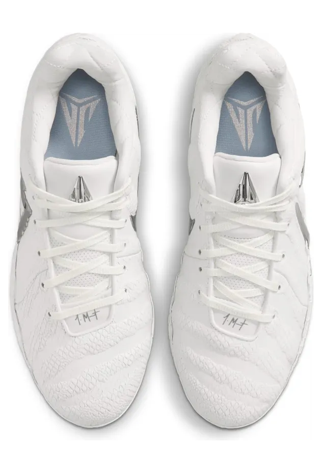 Nike Ja 3 LX “White Label” (IO7666-100): reptielenhuid in het wit, chroom als klauw (4)