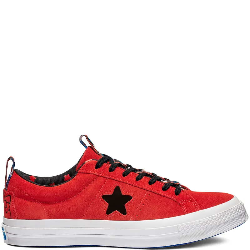 Converse One Star Ox Hello Kitty Fiery Red (W) Fiery Red/Black-White (163905C)