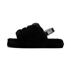 Ugg Fluff Yeah Slide GS “Black” (1098494K-BLK)