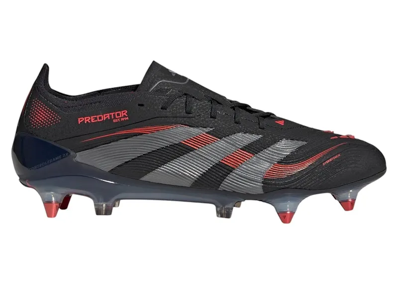 adidas Predator Elite SG Core Black Grey Four Lucid Red (ID3852)