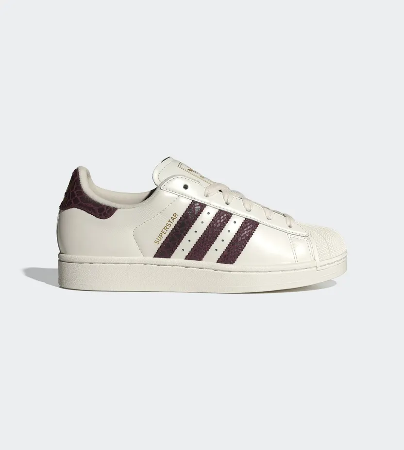 Adidas SUPERSTAR II SCHOENEN Off White / Maroon / Gold Metallic (KI3570)