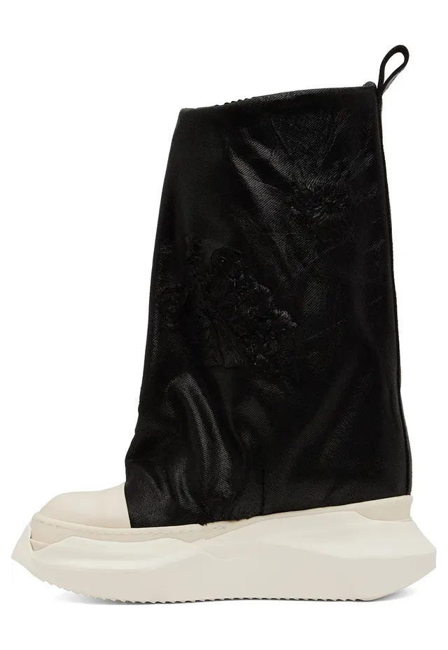 Rick owens Black Strobe Fogachine Boots 911 BLACK/MILK/MILK (DU02B4814 BFLS) (3)