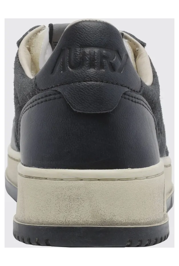 Autry Medalist Low Super Vintage Calfskin Sneakers with Worn Effect Grey (AVLMAD03) (3)