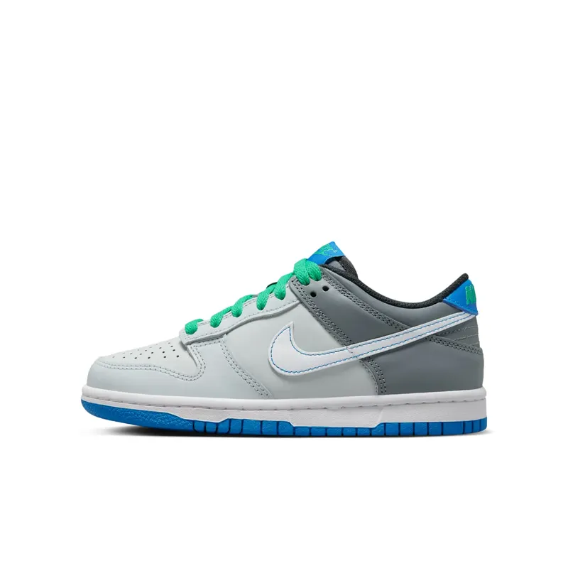 Nike DUNK LOW Grade School “PURE PLATINUM PHOTO BLUE” (DH9765-004)