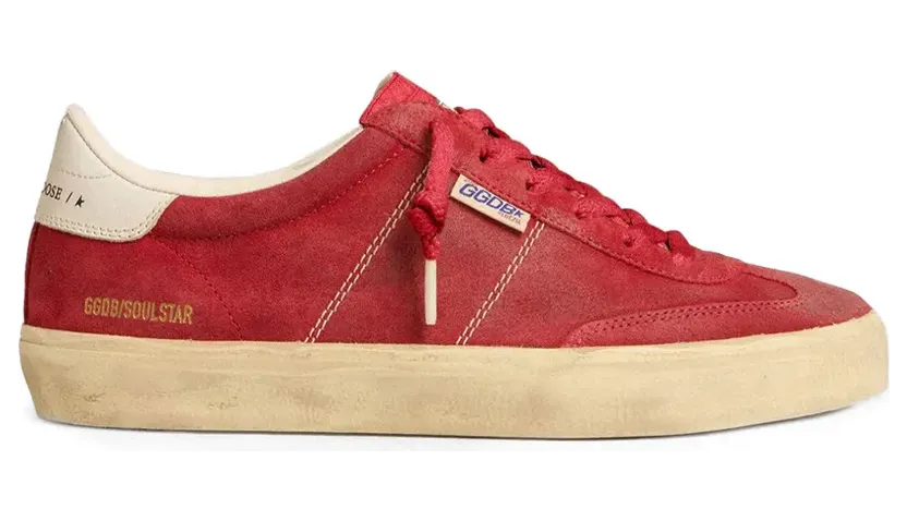 Golden Goose Soul Star Sneakers aus Wildleder – Rot (GWF00464F008349)