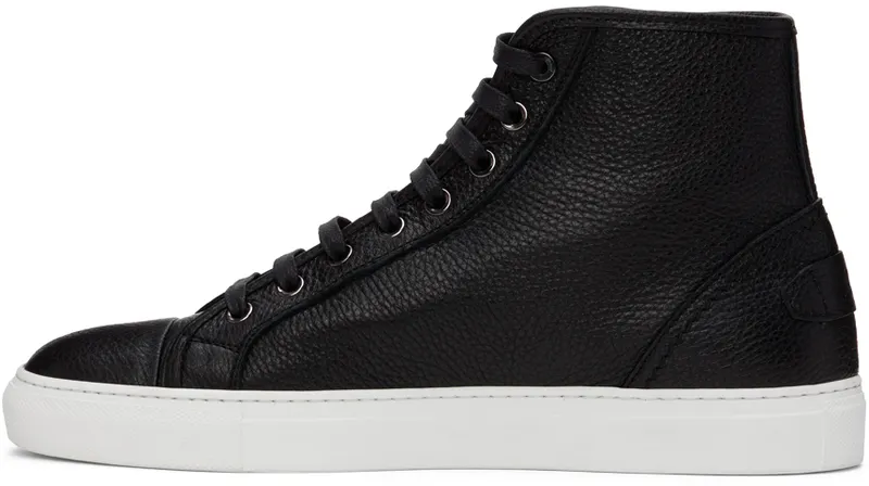 Brioni Black Leather Sneakers (QFLG0L P7731)