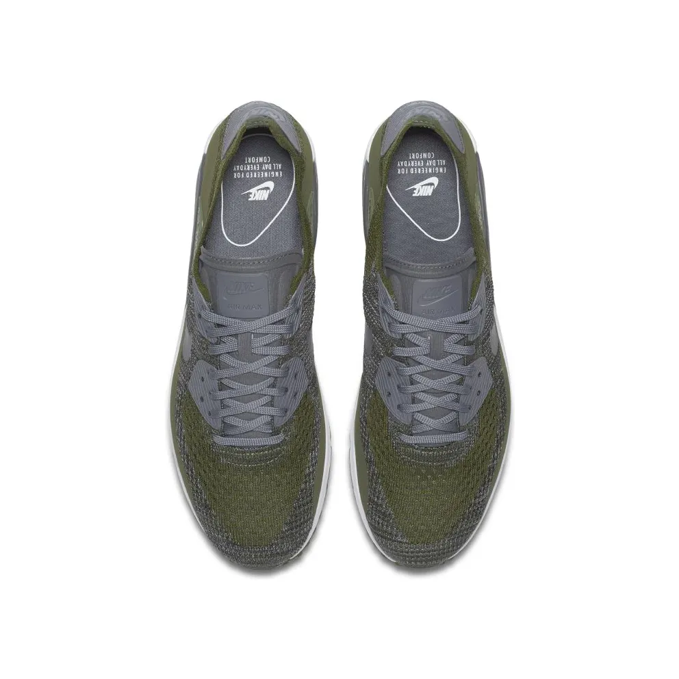 Nike Air Max 90 Ultra Flyknit 2.0 Green Rough Green/Dark Grey-White-Black (875943-300)