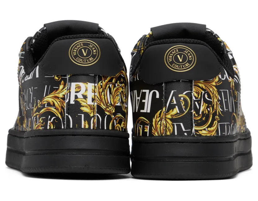 Versace Jeans Couture Black Court 88 Sneakers (E73YA3SK6EZP167) (2)