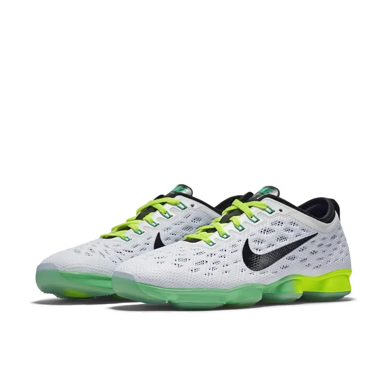 Nike Zoom Fit Agility White Black Green Glow Volt (W) White/Black-Green Glow-Volt Ice (684984-100)
