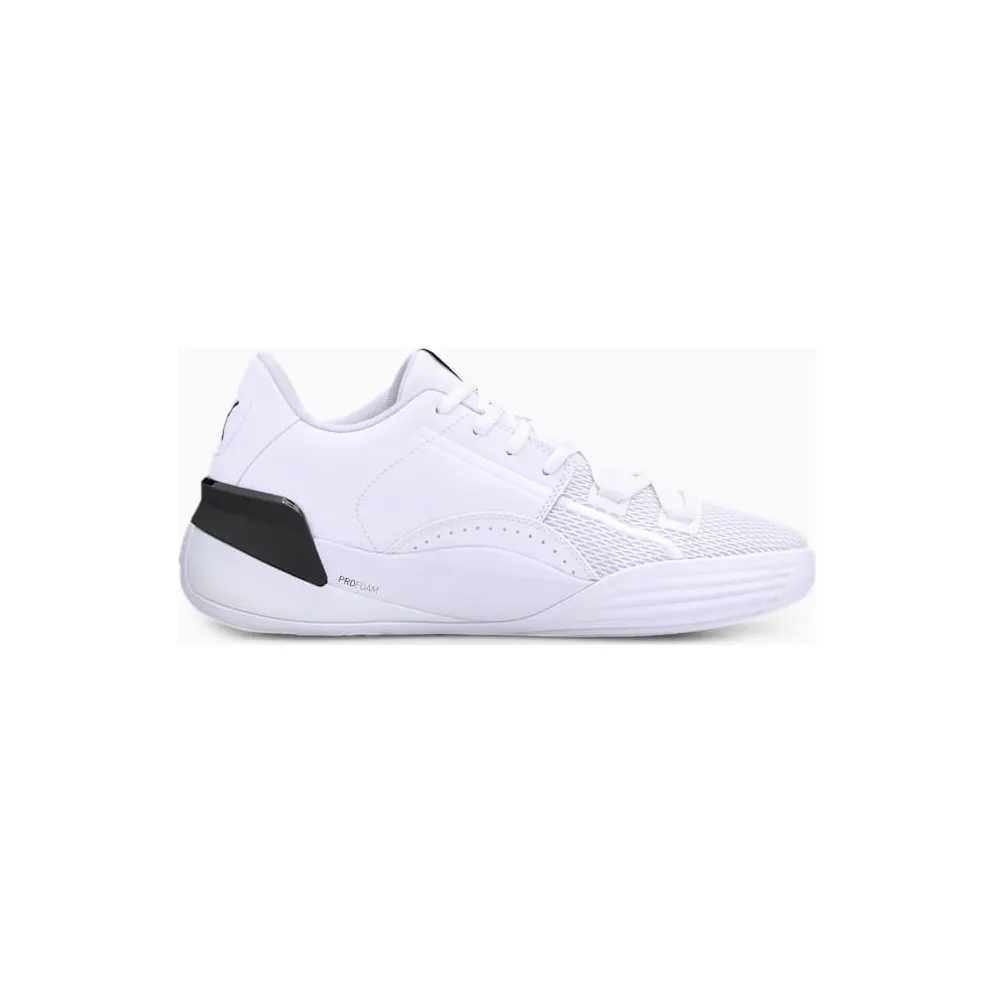 Puma Clyde Hardwood Team Basketballschuhe Weiß/Schwarz (194454-01)