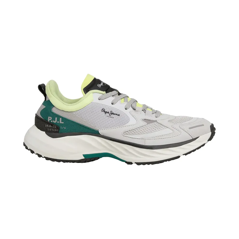 Pepe Jeans PèPè sneaker Light Grey / Dark Green / White (PMS600020-800)
