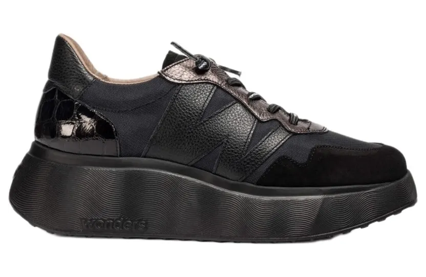 wonders-sneaker A3631NEGROPLOMO36