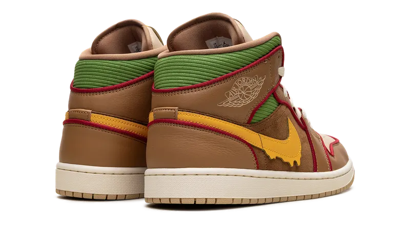 Jordan 1 Mid SE “Cheeseburger” (IB7403-224)