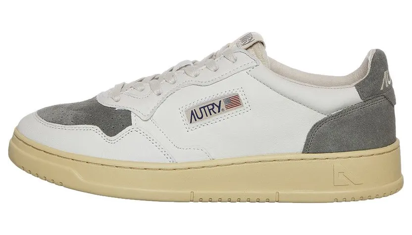 Autry Medalist Low White / Mil (AULMSL05) (2)