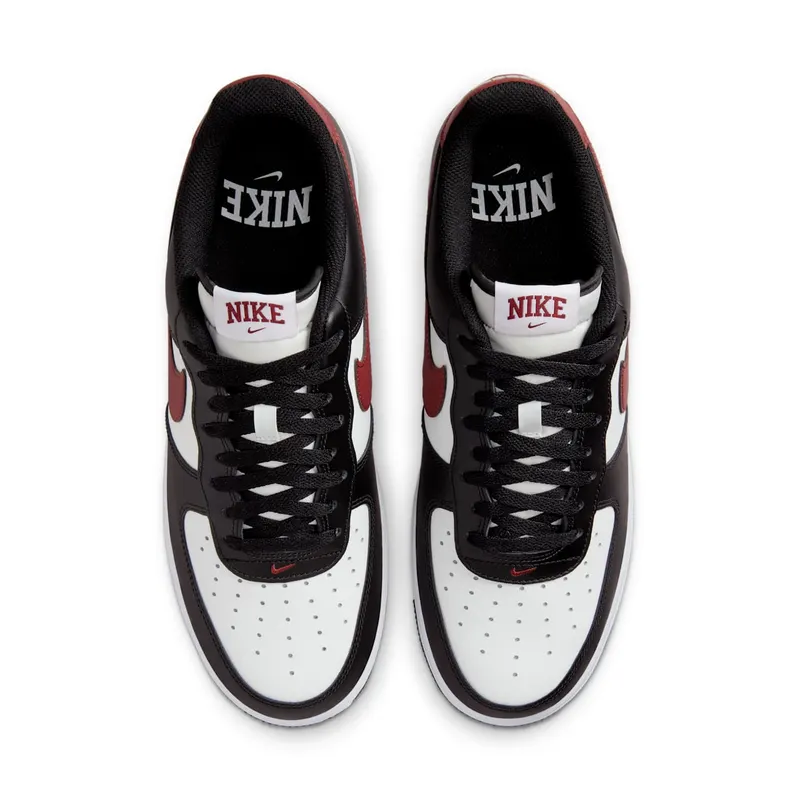 Nike Air Force 1 Low ’07 Black White Dark Team Red (FZ4615-001)