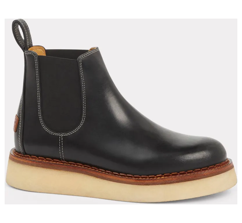 Kenzo Bottes Chelsea Kenzoyama En Cuir Végétal Homme Noir – Taille 41 (FD65BT712L65)