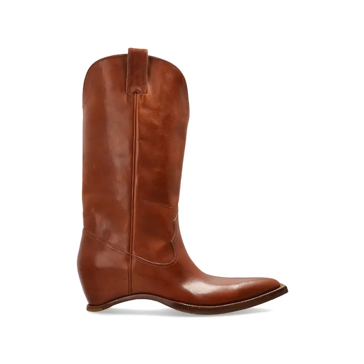 Maison Margiela Heel-less Western Leather Boot Cognac (S39WW0081 P7677 T2229)
