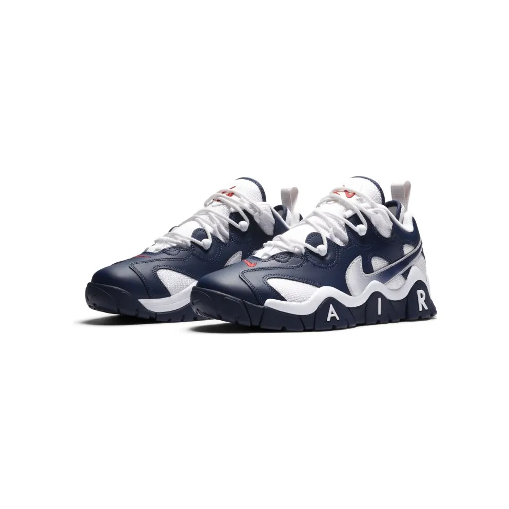 Nike Air Barrage Low USA (2020) Midnight Navy/White-University Red-Metallic Silver (CN0060-400)