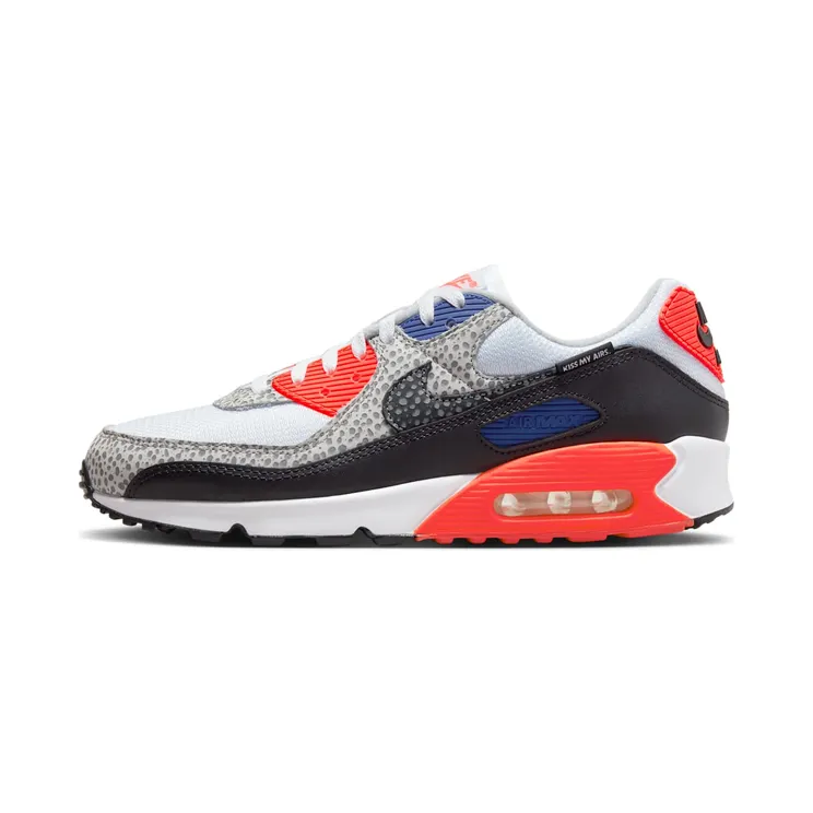 Nike Air Max 90 Kiss My Airs Infrared Safari “White / Cool Grey / Light Smoke Grey / Black” (FD9753-100)