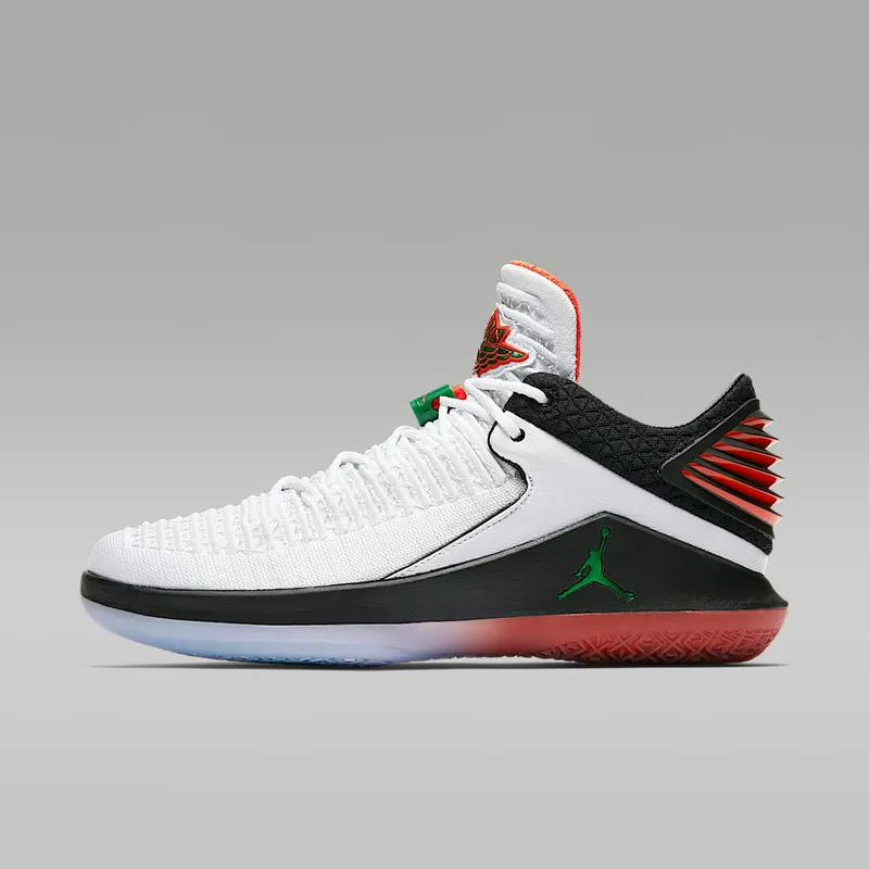 Jordan XXXII Low Like Mike Gatorade “White / Black / Rush Orange” (AA1256-100)