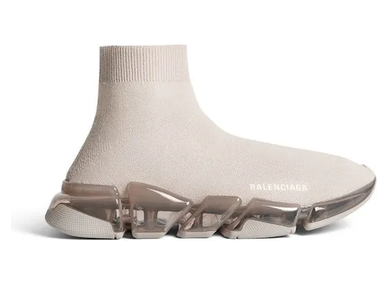 Balenciaga Speed 2.0 Clear Sole Light Beige (617239W2DC42000)