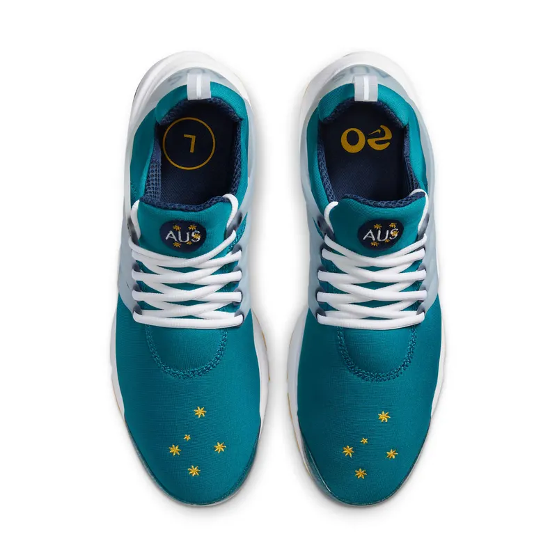 Nike Air Presto Australia Olympic (2020) Fresh Water/Tour Yellow-Midnight Navy-White (CJ1229-301)
