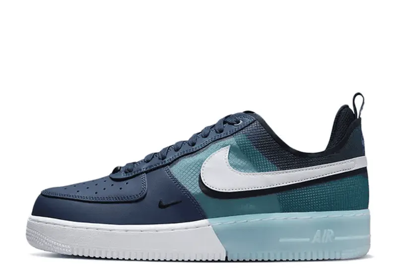Nike Air Force 1 Low React Midnight Navy Teal (DM0573-400)