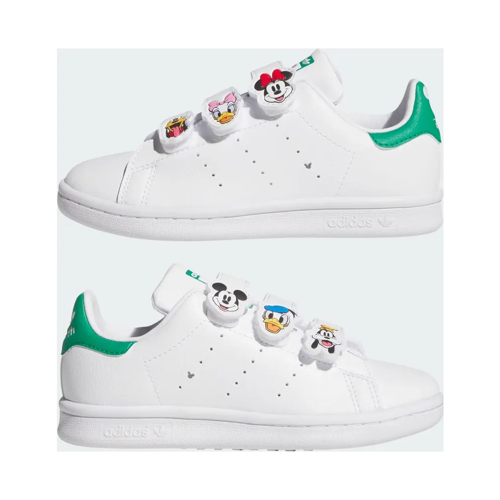 ADIDAS DISNEY STAN SMITH COMFORT CLOSURE Shoes Cloud White / Court Green / Core Black (JH7439)