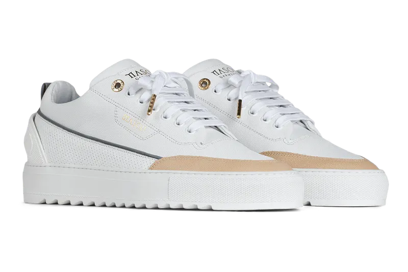 Mason Garments Torino Leather/Stamp/Reflective White/Creme/Cement (FW20-17B)