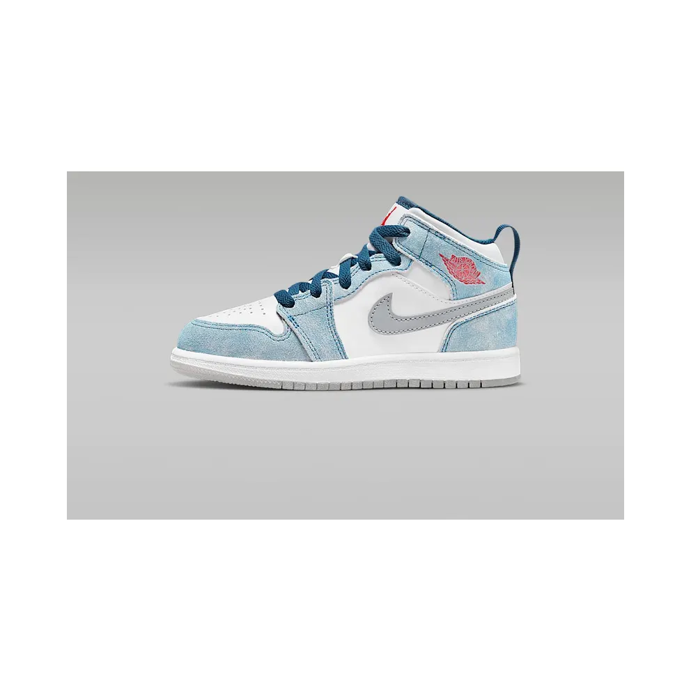 Jordan 1 Mid SE Younger Kids’ Blue (DR6237-401)