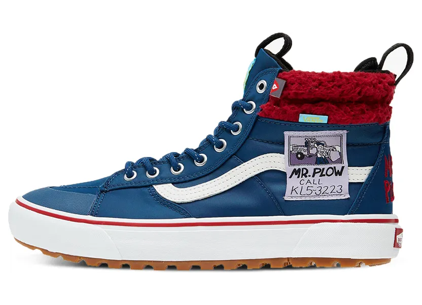 Vans The Simpsons x Sk8-Hi MTE 2.0 DX ‘Mr. Plow’ Navy (VN0A4P3I23V)