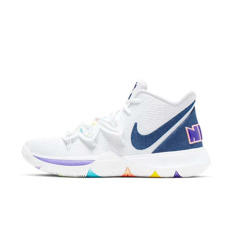 Nike Kyrie 5 White Denim White/Deep Royal Blue-Glacier Blue (AO2918-101)