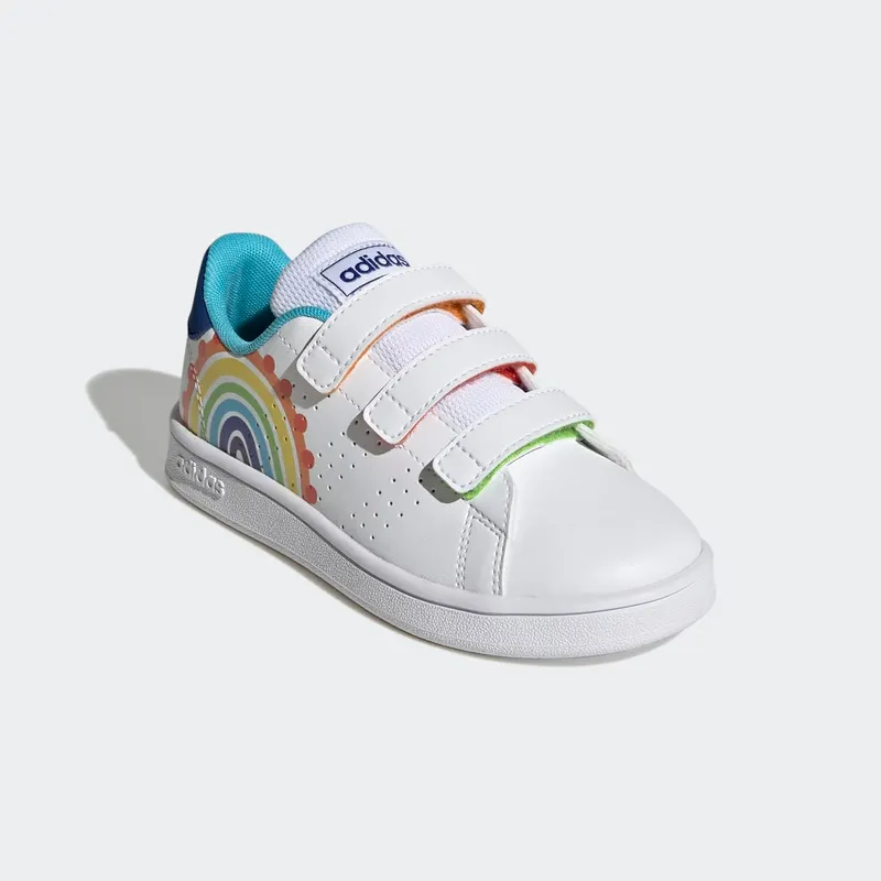 Adidas Advantage Lifestyle Court Hook-and-Loop Cloud White / Royal Blue / Bright Cyan (GV6821)