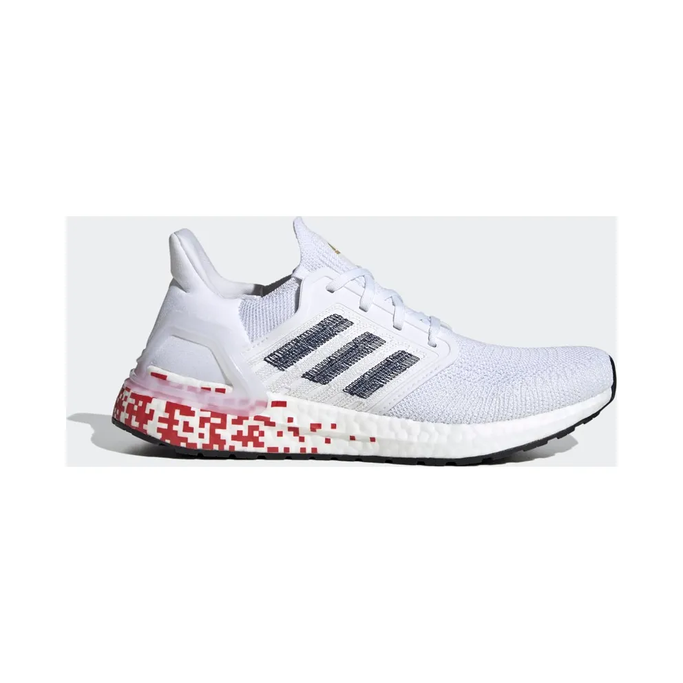 adidas Ultraboost 20 Schuh Cloud White / Collegiate Navy / Scarlet (EG0722)