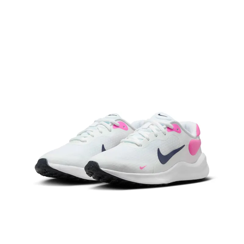 Nike Revolution 7 White Playful Pink Midnight Navy (FB7689-103)