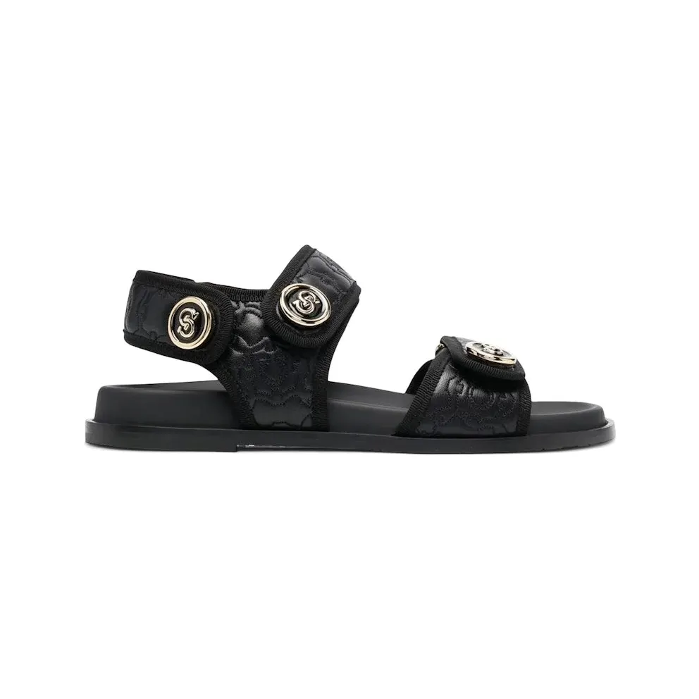 Ferragamo Logo-Plaque Detail Sandals Black (01D279751368)